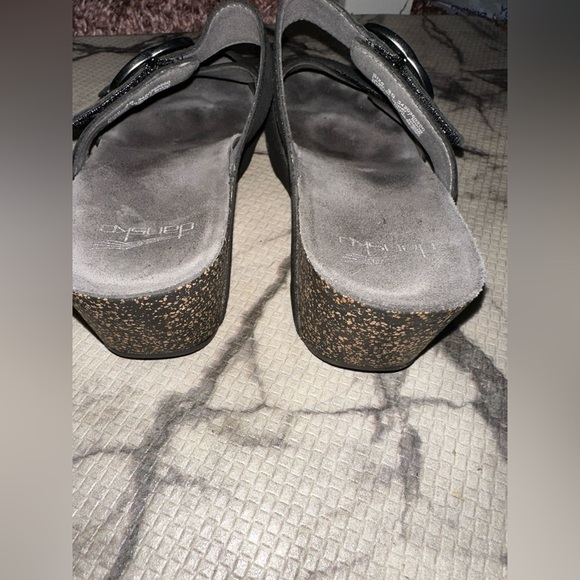 Dansko Black Women's Sandals 39 comfort shoe - Picture 3 of 10